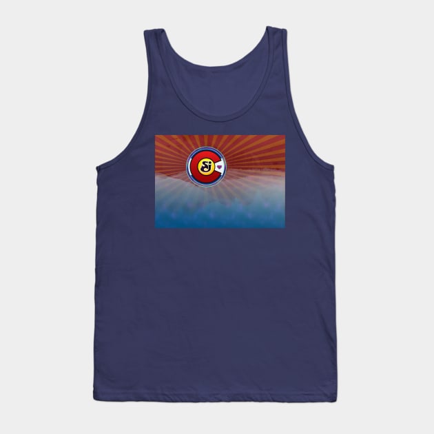 String Cheese Incident Colorado Love Mountain Galaxy Tank Top by Shayna